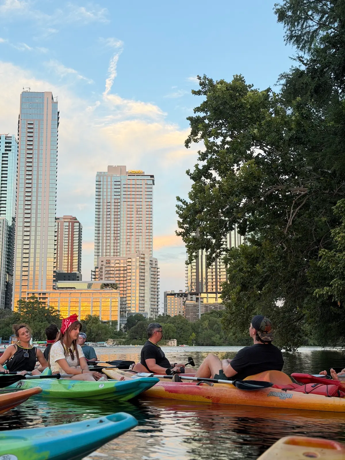 Live Love Paddle kayaking and paddleboarding on Lady Bird Lake, Austin
