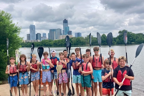 Austin Skyline and kayaks